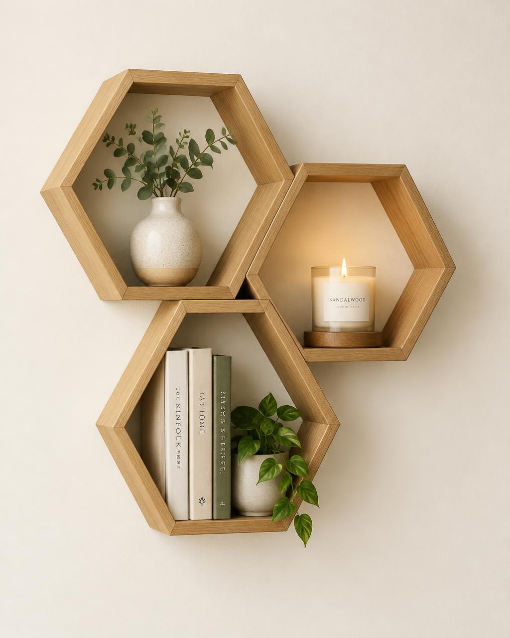 Hexa Trio Wall Shelf